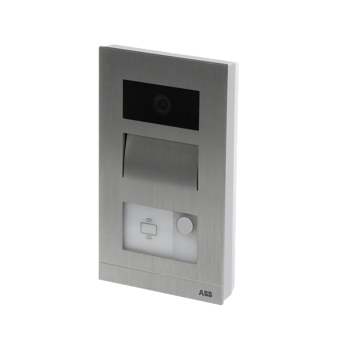 PE mini 1P parete RFID RFID, 1 button(s), Argento