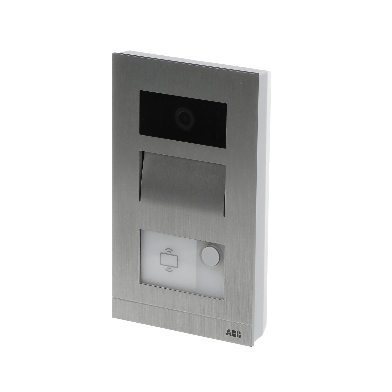 PE mini 1P parete RFID RFID, 1 button(s), Argento