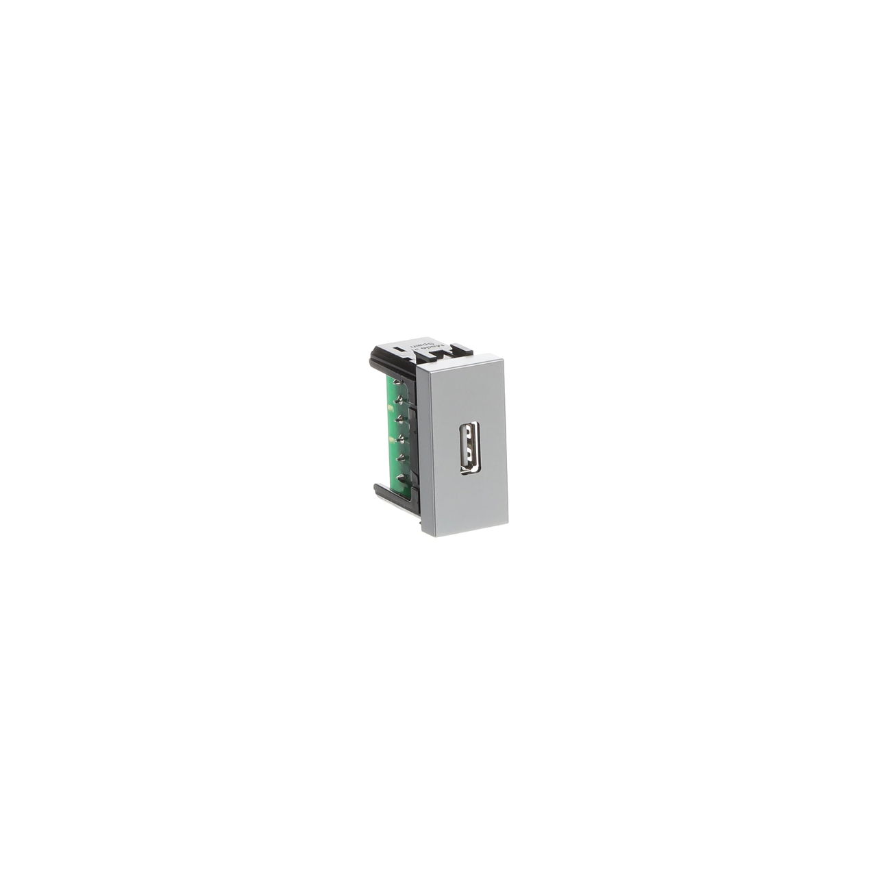 Presa USB Usb 1 gang Argento - Zenit – Immagine 2 di 3