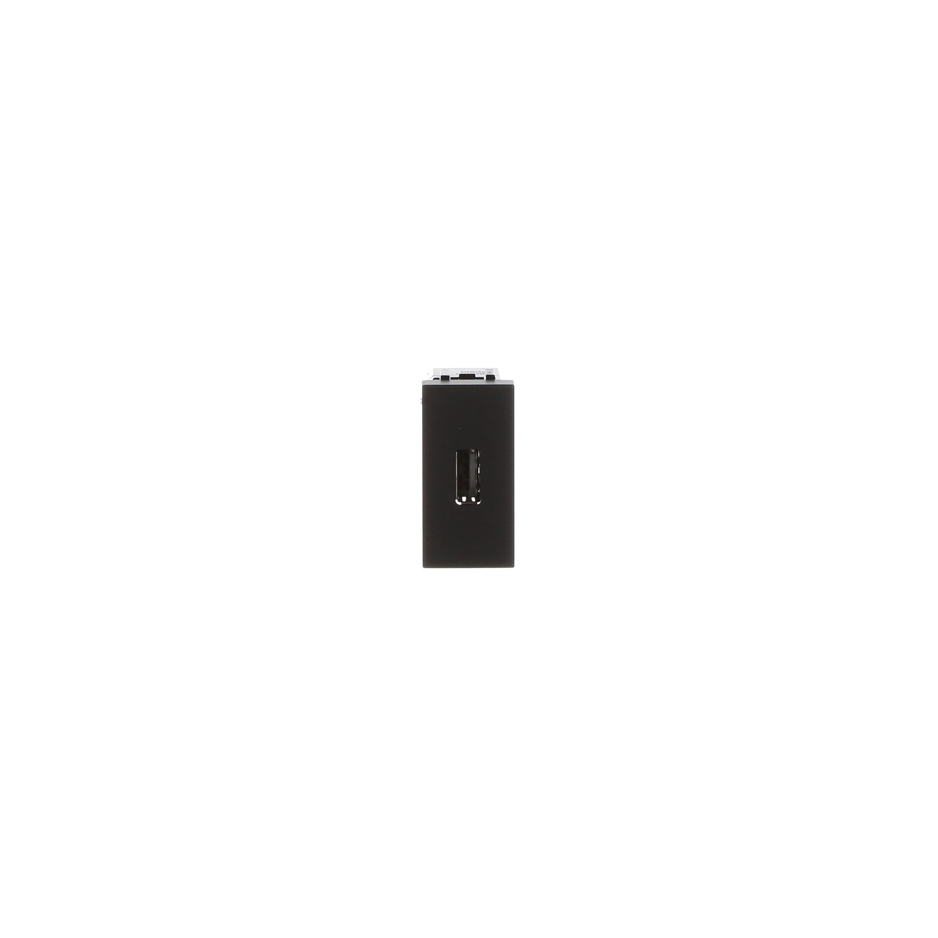 Insert/cover Usb 1 gang Anthracite - Zenit – Immagine 2 di 3