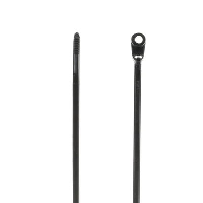 CBL TIE 40LB 6IN BLACK NYL MTG HOLE