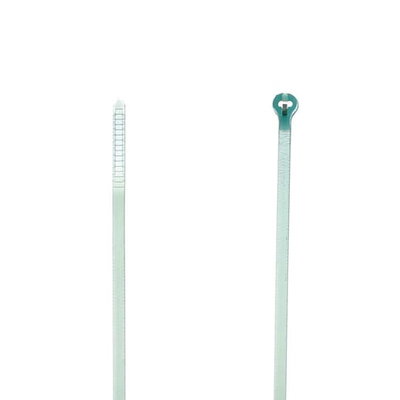 CABLE TIE 18LB 4IN AQUAMARINE ETFE