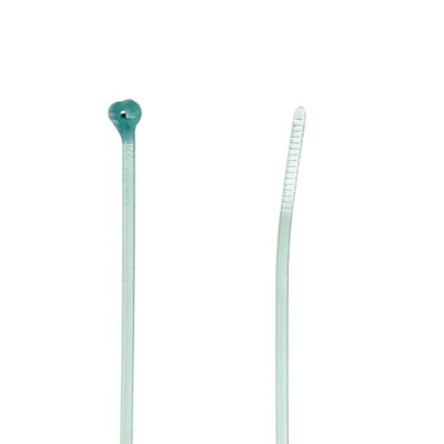 CABLE TIE 18LB 4IN AQUAMARINE ETFE