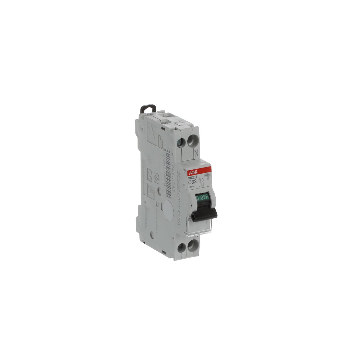 SN201  - C32 -  6kA Curva C 32A - SN201 - 1P+N - 32 A - C - (230 V) 6 kA – Immagine 2 di 3