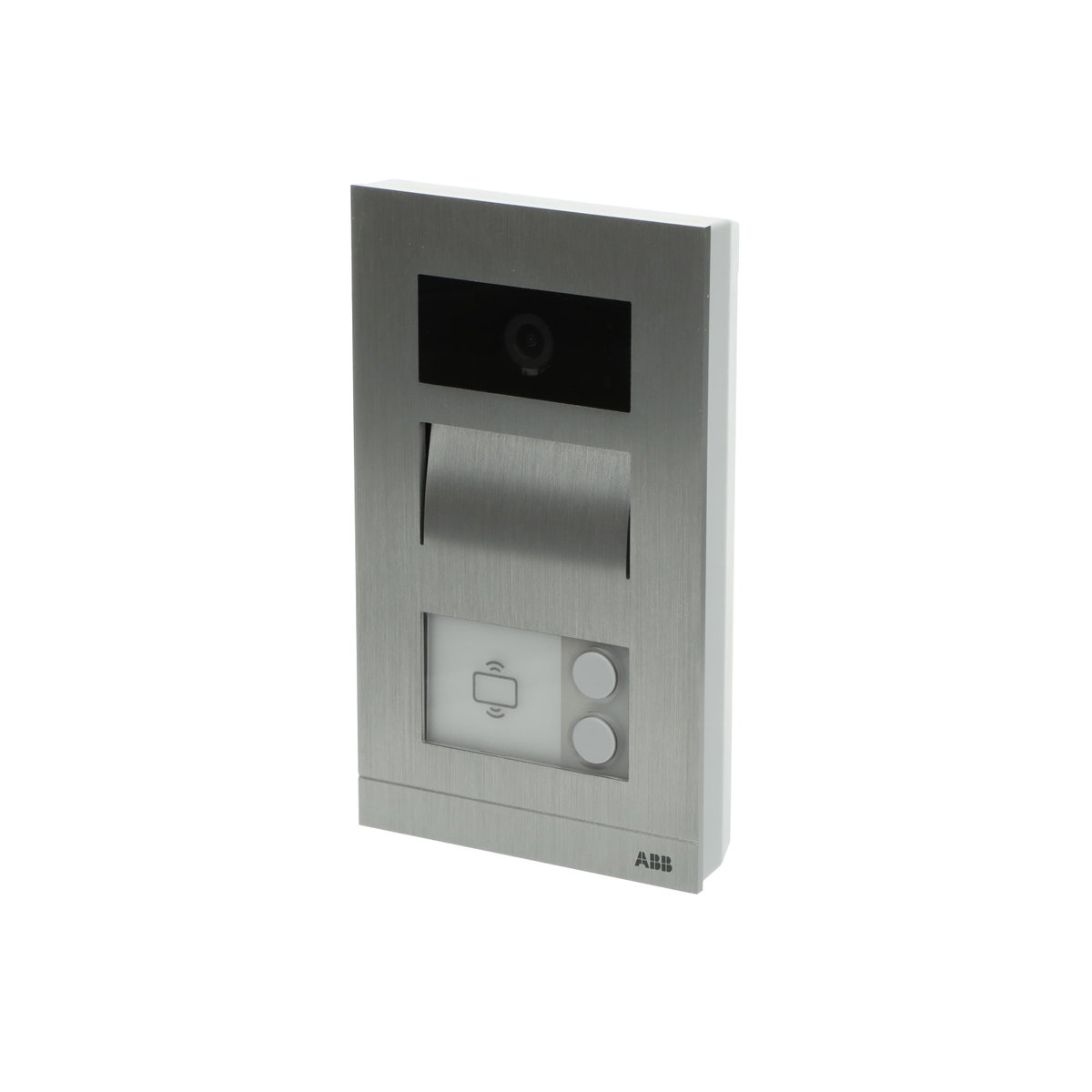 PE mini 2P parete RFID RFID, 2 button(s), Argento