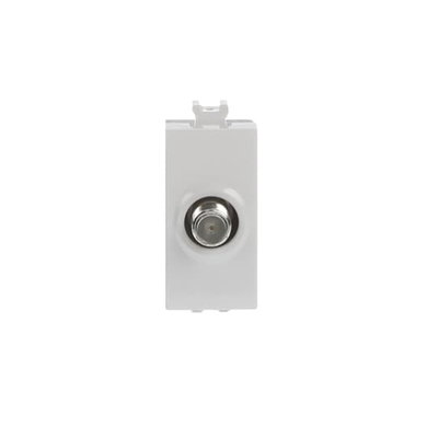 Prese TV End socket Bianco - Chiara