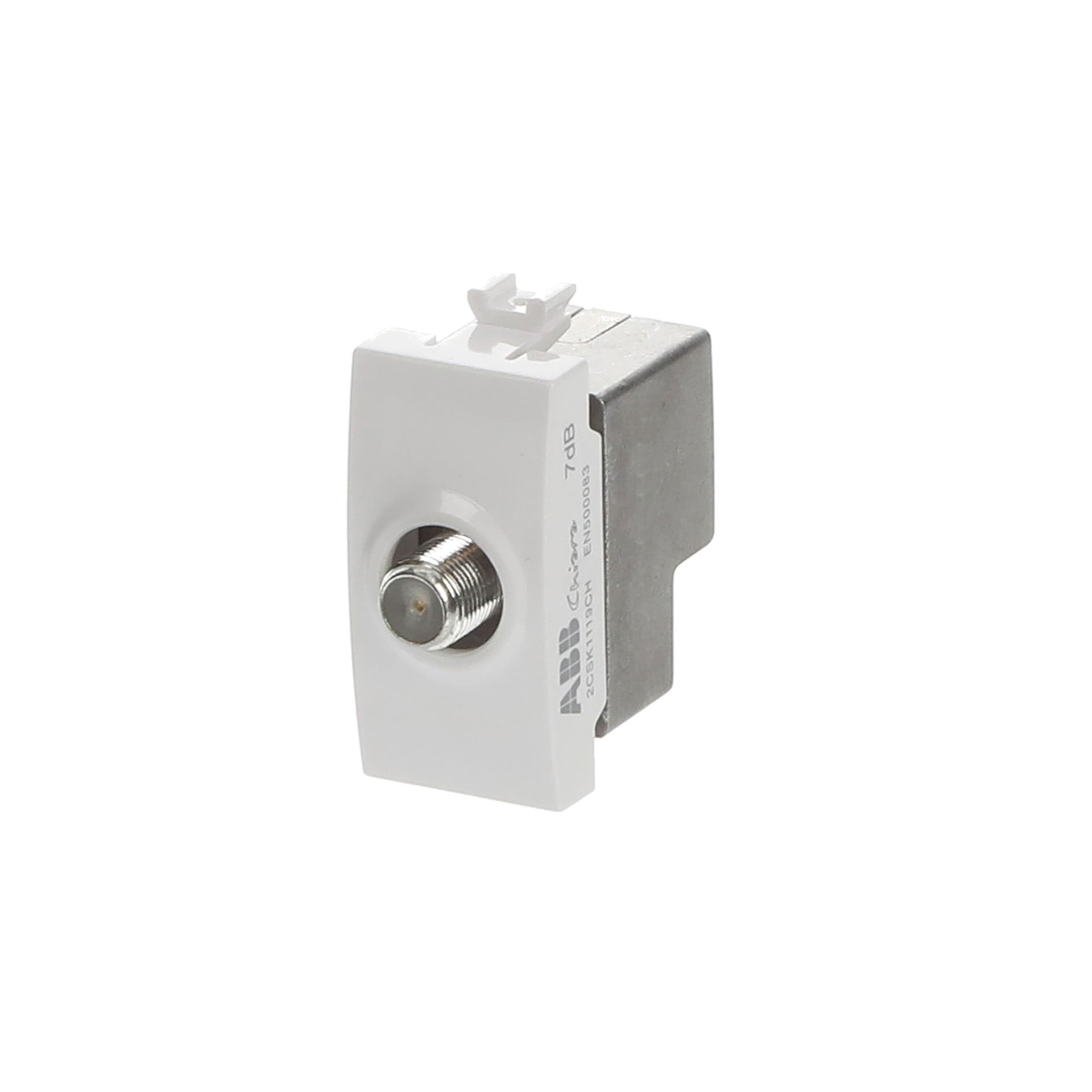 Prese TV End socket Bianco - Chiara