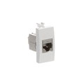 Connettori RJ 1 gang Bianco - Chiara
