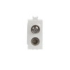 Prese TV End socket Bianco - Chiara