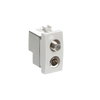 Prese TV End socket Bianco - Chiara