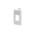 Connettori RJ For data connection housing 1 gang Bianco - Chiara