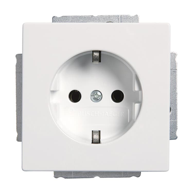 Socket outlet 2P+T 16A, UK standard Nero - Mylos