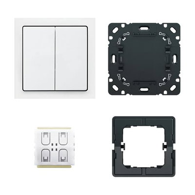 Bluetooth Low Energie (BLE/Casambi) Smart Switch set for Bluetooth Low Energy (BLE) 4 channel Wireless studio white - future linear