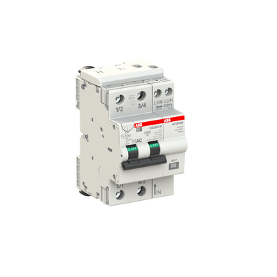 Residual Current Circuit Breaker with Overcurrent Protection DS202CR - 2P - 30 mA - 16 A - C - Type AC