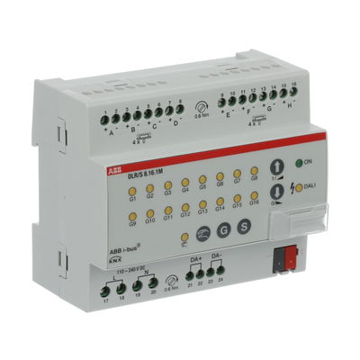 DLR/S 8.16.1M Regolatore luminosità, 8 canali, DALI