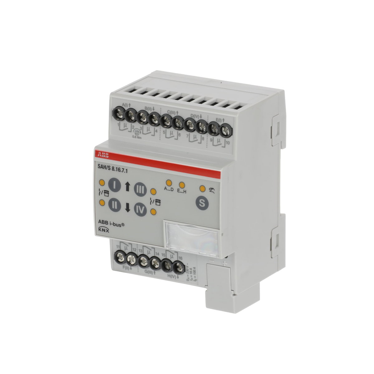 SAH/S8.16.7.1 Attuatore di commutazione/tapparelle, 8 canali, 16 A, MDRC – Immagine 3 di 3