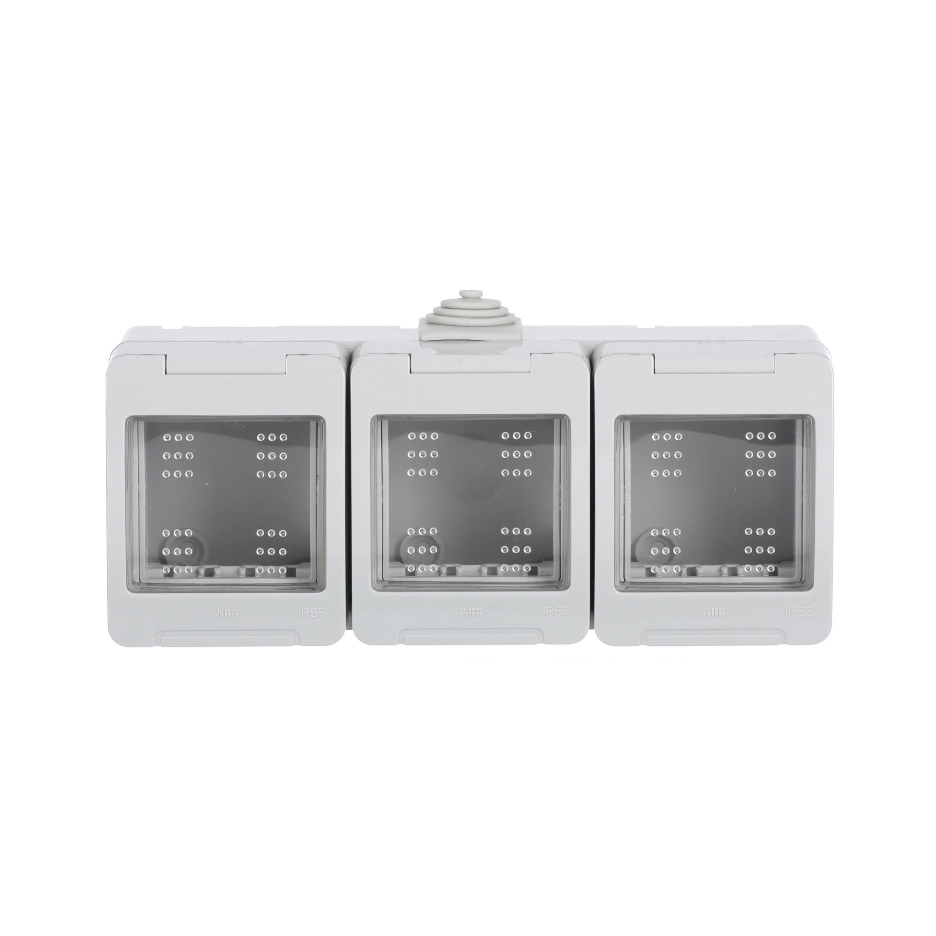 Scatola da parete 6-gang Grigio - Zenit Waterproof – Immagine 2 di 4