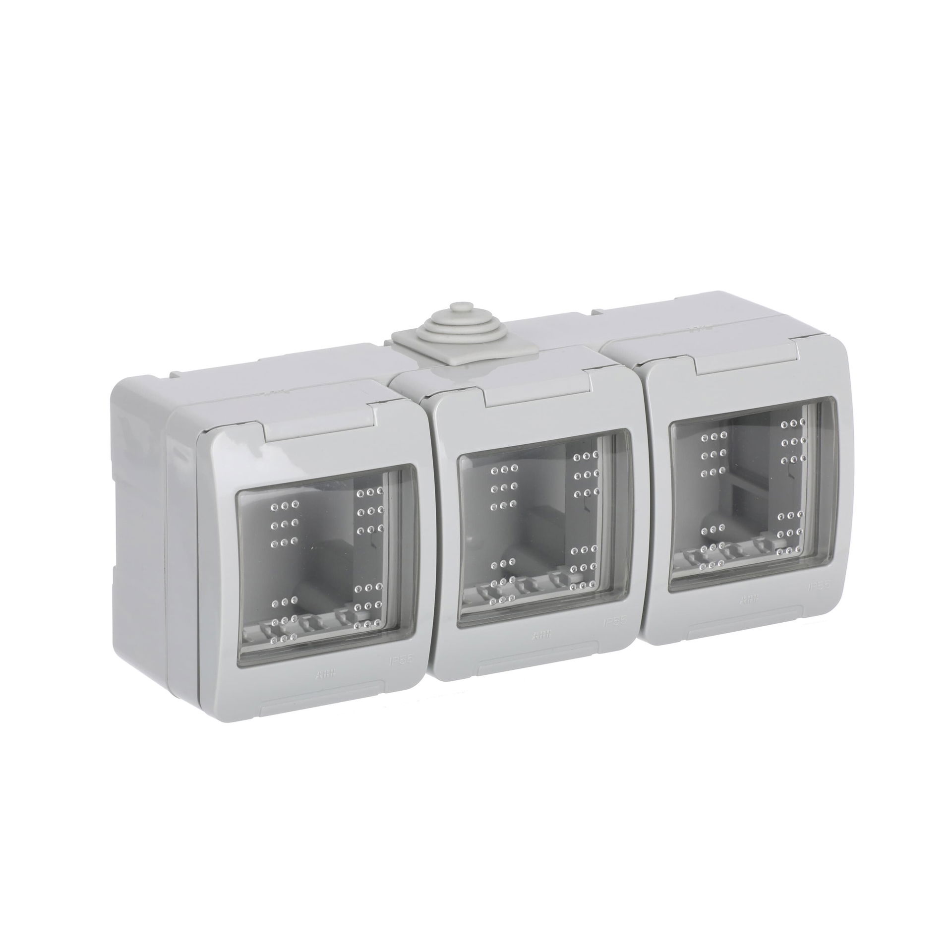 Scatola da parete 6-gang Grigio - Zenit Waterproof – Immagine 3 di 4