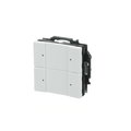 Surface box 4gang Twisted Pair Wiring studio white - Platform 63