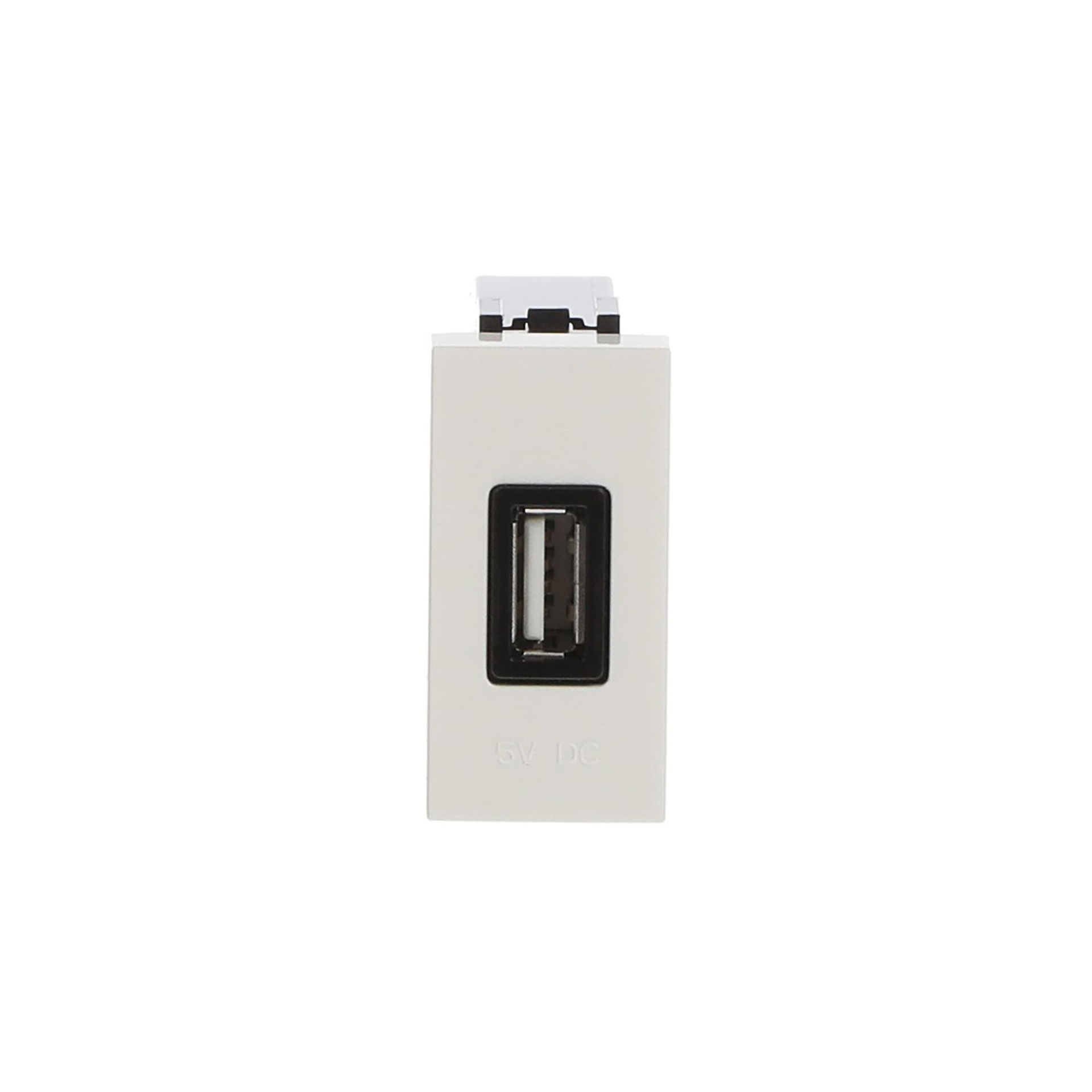 USB charger 2.000mA, 1-gang Breakout cable with USB A White - Zenit – Immagine 2 di 4