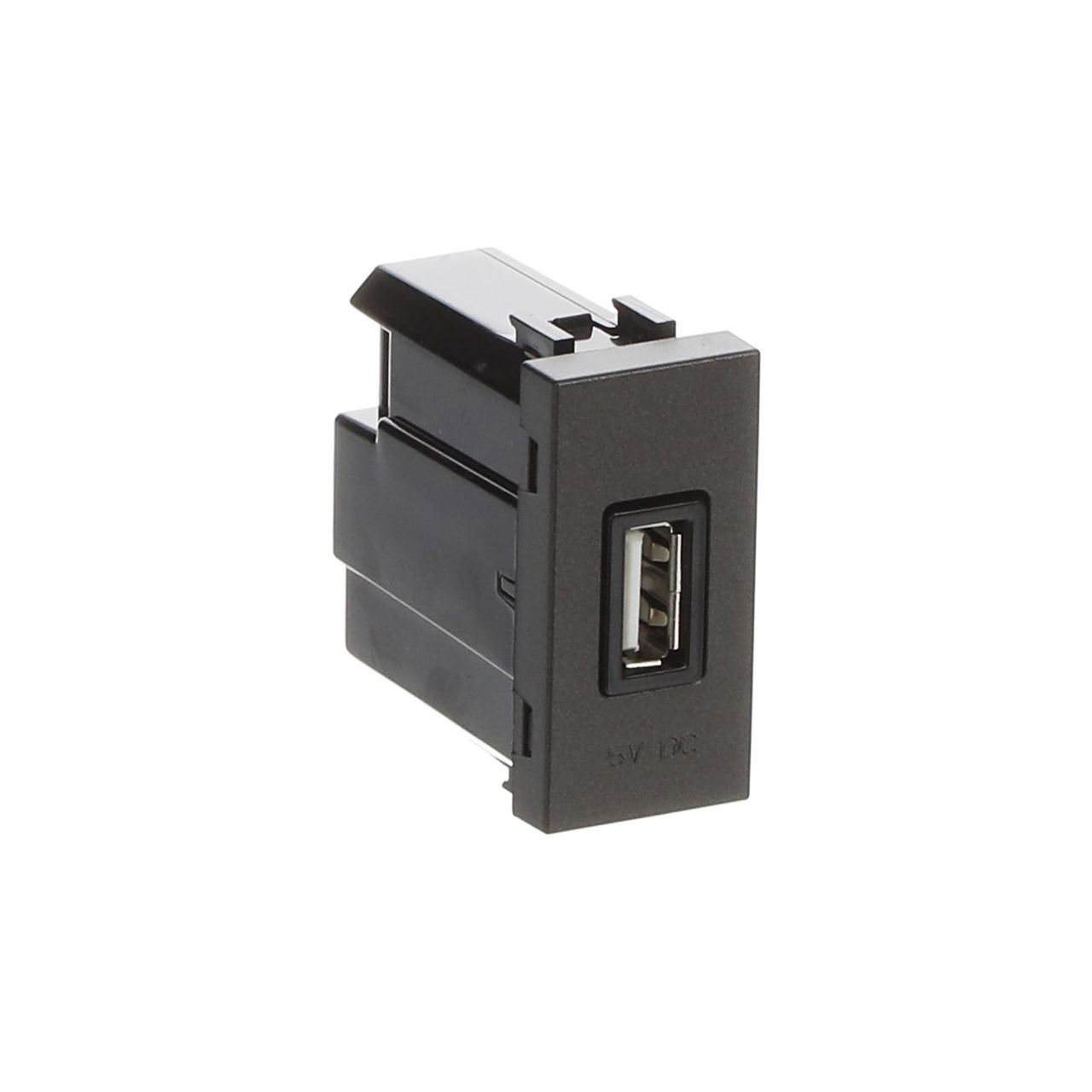 USB charger 2.000mA, 1-gang Breakout cable with USB A Anthracite - Zenit – Immagine 3 di 3
