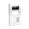 P.E. MINI IP 2 PULS. ID PAR. H81313P2-A, 2 button(s), aluminium