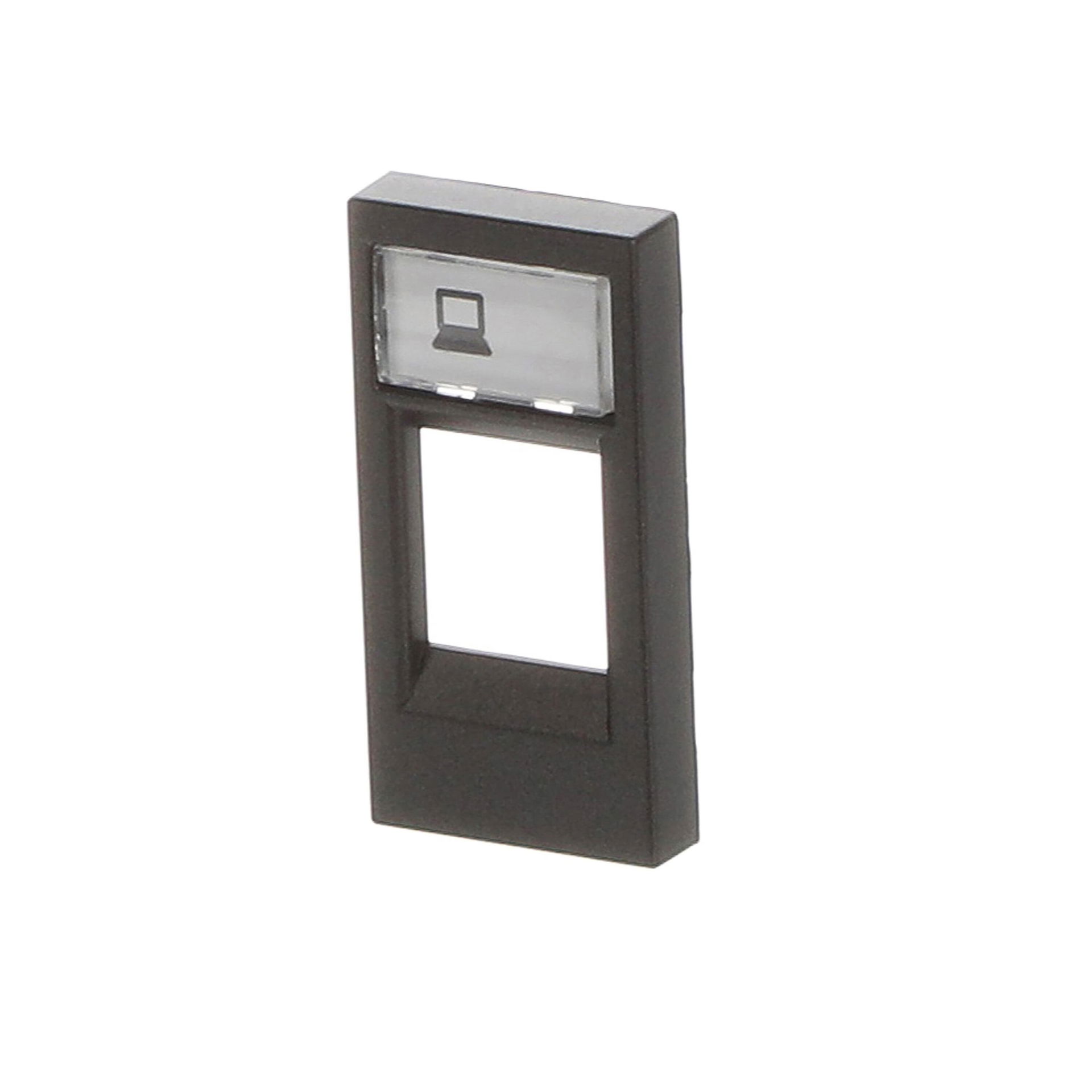 Cover For data connection housing 1 gang Antracite - Zenit – Immagine 3 di 3