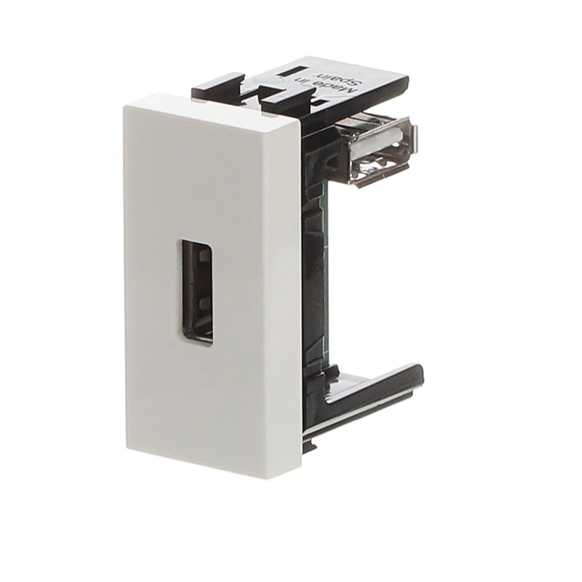 Insert/cover Usb 1 gang White - Zenit – Immagine 3 di 3