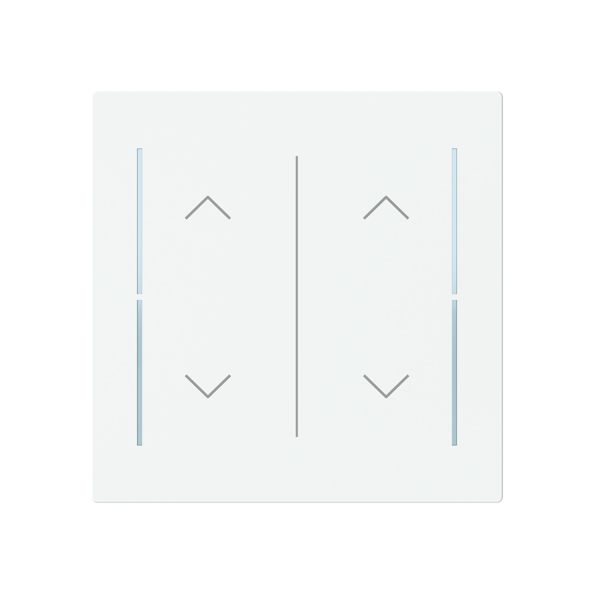 Cover plate Symbol "arrows" studio white matt - Trevion – Immagine 2 di 3