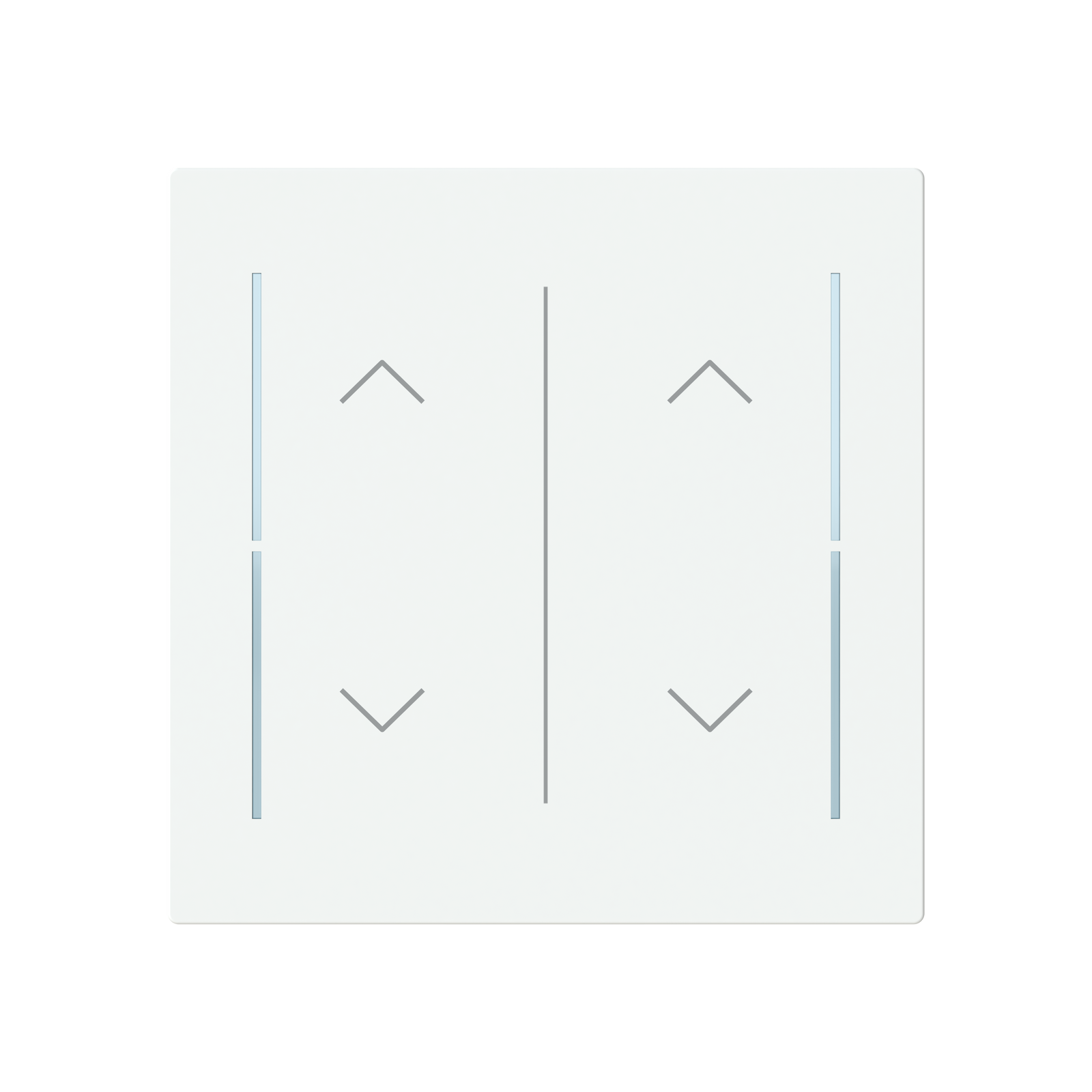 Cover plate Symbol "arrows" studio white matt - Trevion – Immagine 2 di 3