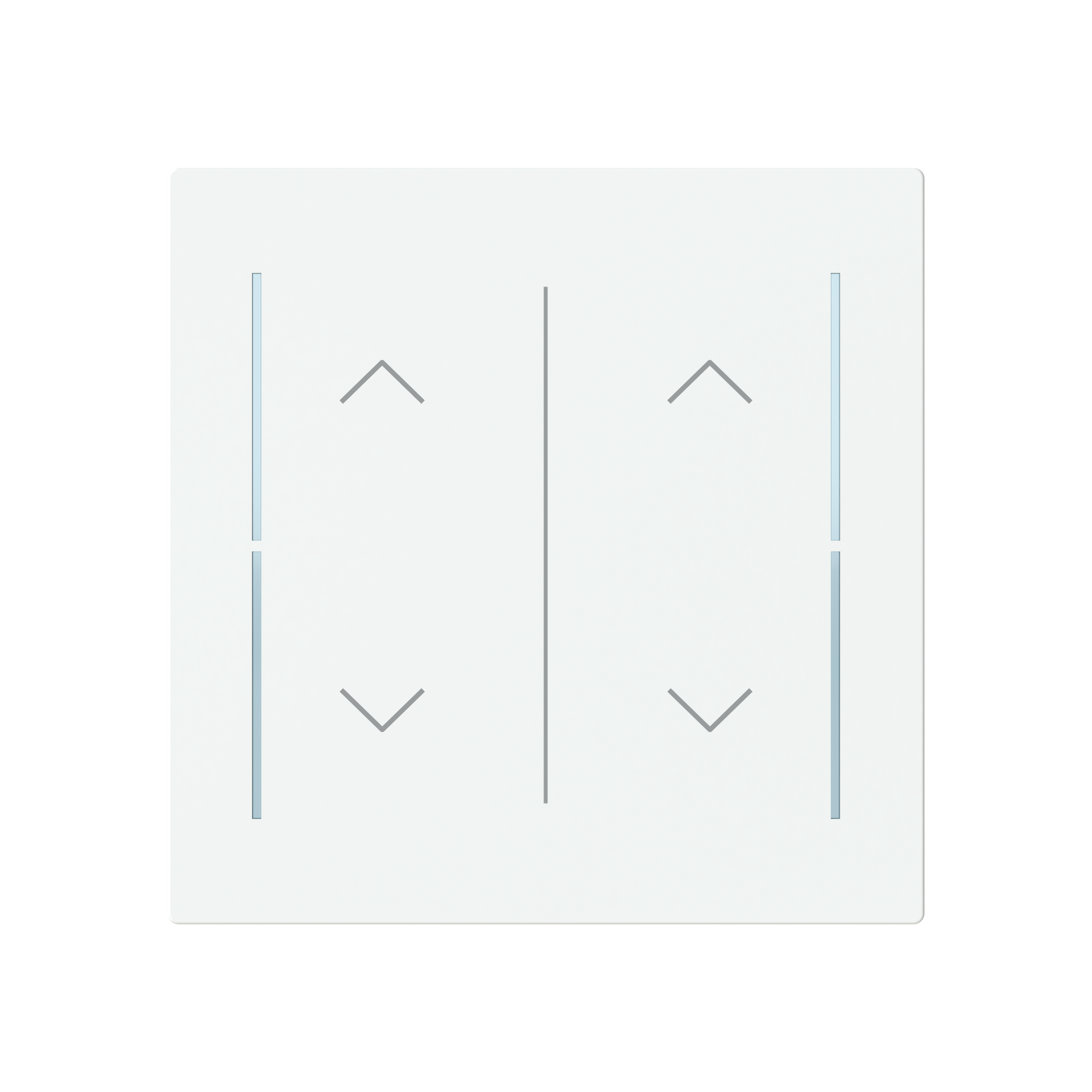Cover plate Symbol "arrows" studio white matt - Trevion – Immagine 2 di 3