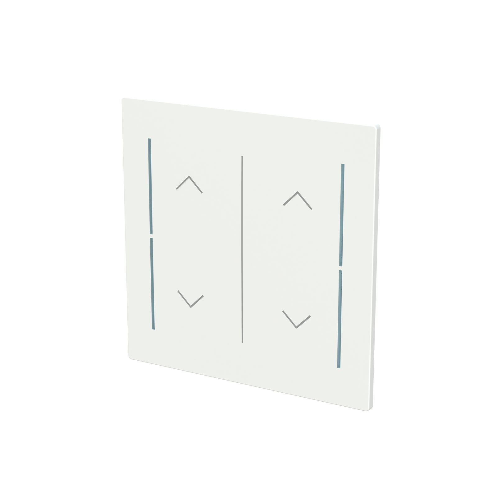 Cover plate Symbol "arrows" studio white matt - Trevion – Immagine 3 di 3