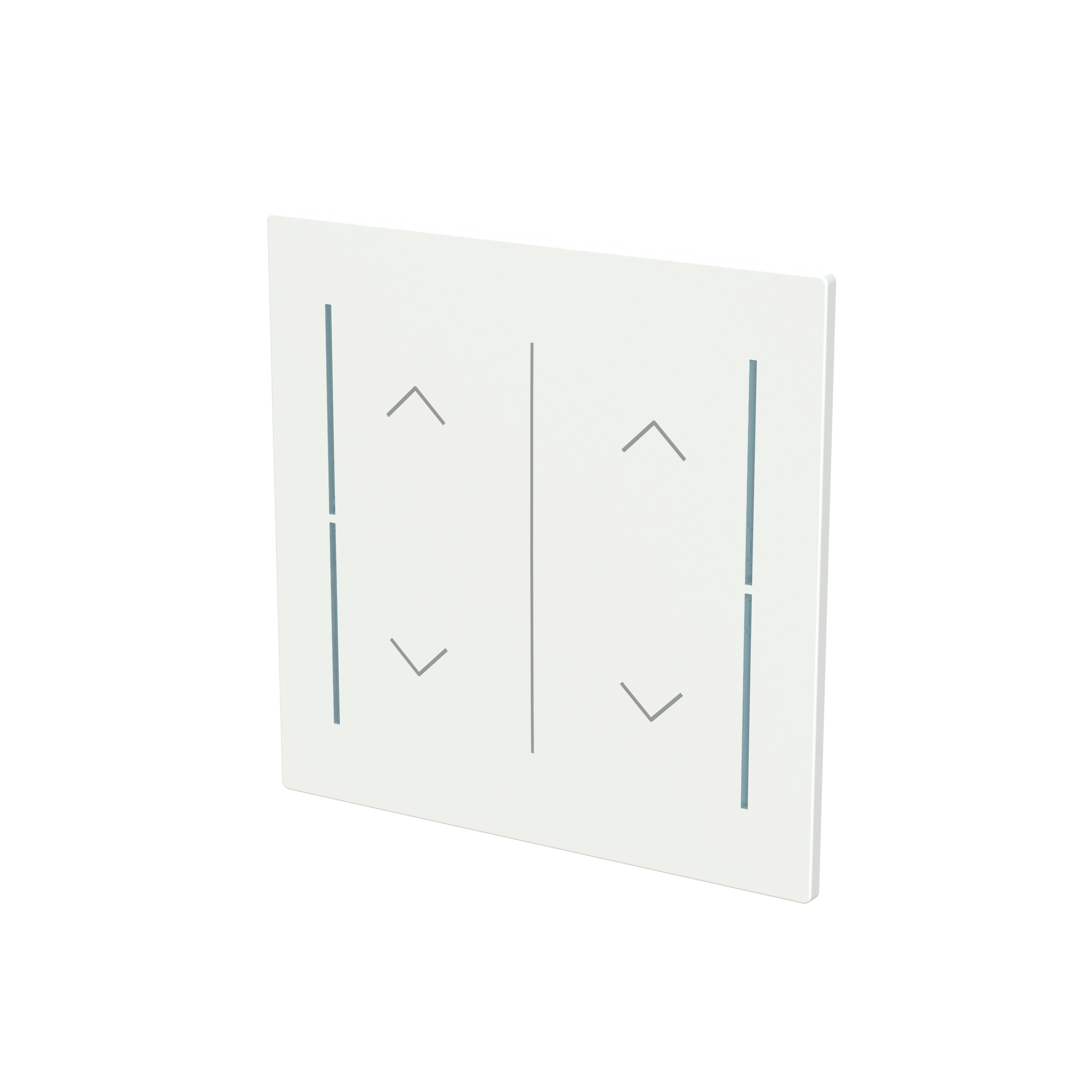 Cover plate Symbol "arrows" studio white matt - Trevion – Immagine 3 di 3