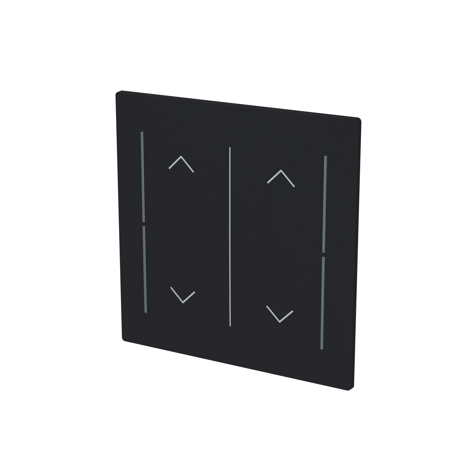 Cover plate Symbol "arrows" black matt - Trevion