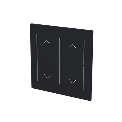 Cover plate Symbol "arrows" black matt - Trevion