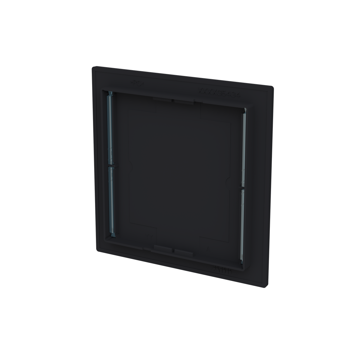 Cover plate Symbol "arrows" black matt - Trevion – Immagine 2 di 3