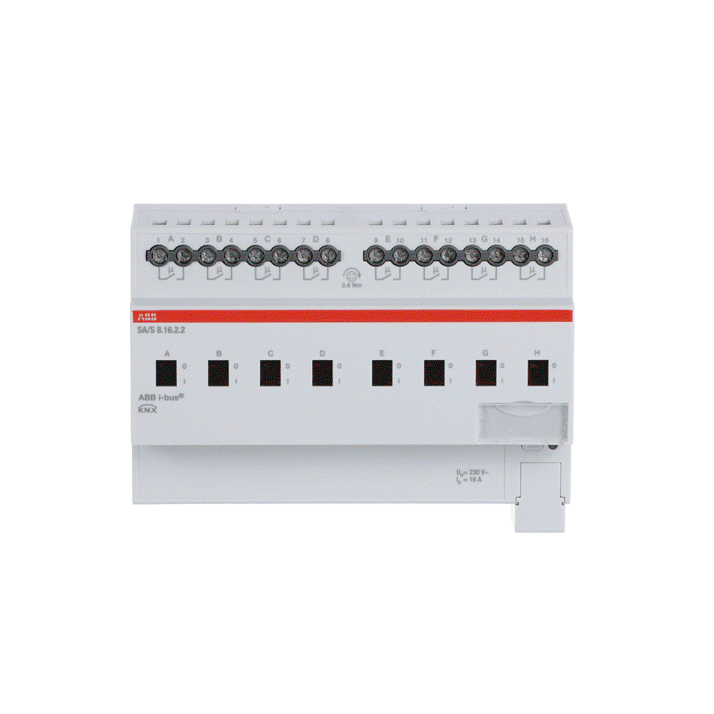 SA/S8.16.2.2 Attuatore di commutazione, 8 canali, 16 A, MDRC