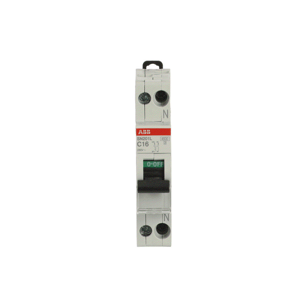 SN201 L - C16 - 4,5 kA Curva C 16 A - SN201L - 1P+N - 16 A - C - (230 V) 4.5 kA