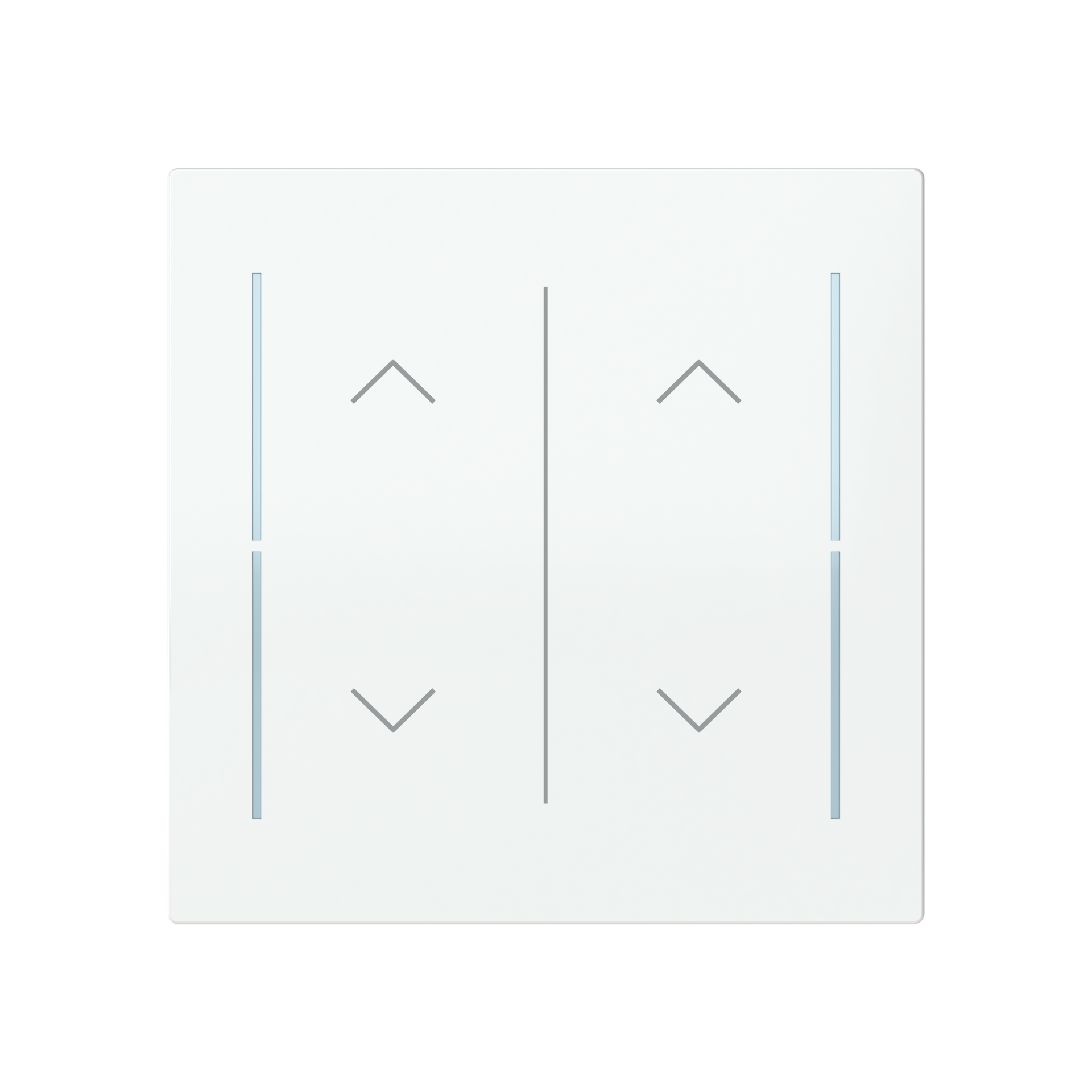 Cover plate Symbol "arrows" studio white - Trevion
