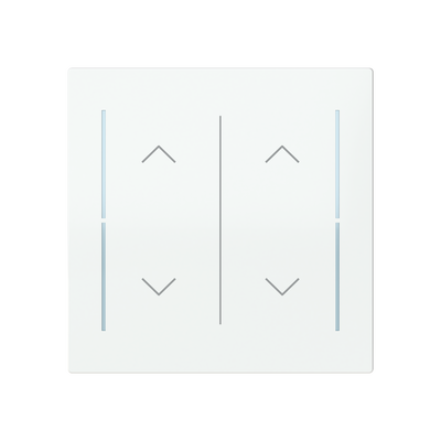 Cover plate Symbol "arrows" studio white - Trevion