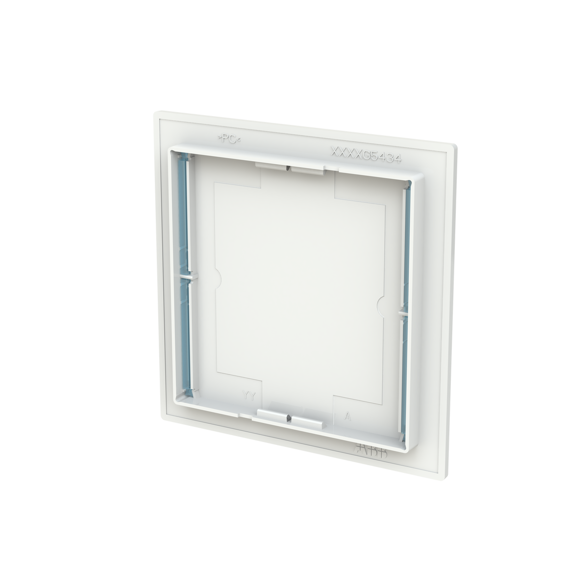 Cover plate Symbol "arrows" studio white - Trevion – Immagine 2 di 3