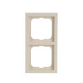 Cover frame 2-gang ivory white - future linear