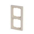 Cover frame 2-gang ivory white - future linear