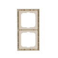 Cover frame 2-gang ivory white - future linear