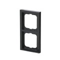 Cover frame 2-gang anthracite - future linear