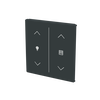 Cover plate Symbol "arrows/venetian blind" and "dimmer" anthracite - Platform 63