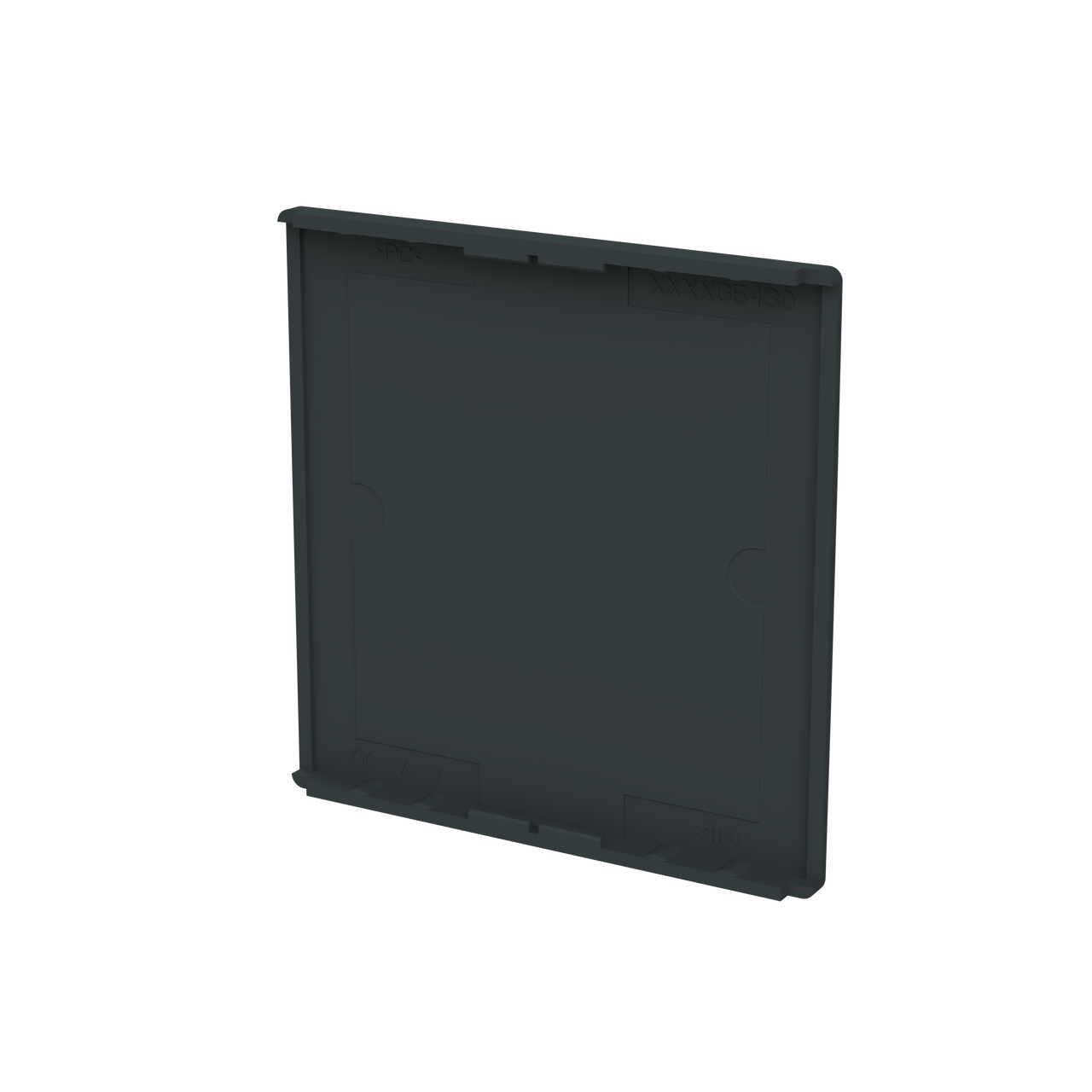 Cover plate Symbol "arrows/venetian blind" and "dimmer" anthracite - Platform 63