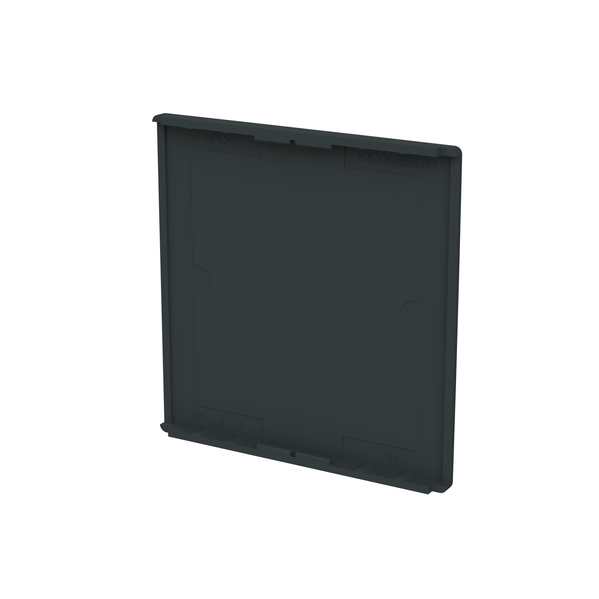 Cover plate Symbol "arrows/venetian blind" and "dimmer" anthracite - Platform 63
