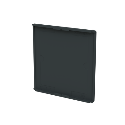 Cover plate Symbol "arrows/venetian blind" and "dimmer" anthracite - Platform 63