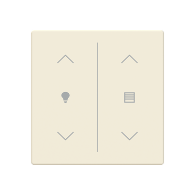 Cover plate Symbol "dimming" ivory white - Platform 63